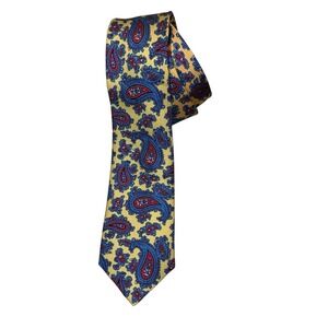 John Francomb Classics Paisley Silk Tie Pure Silk Handmade